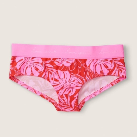 New Victoria’s Secret Pink Hipster Panty Tropical Print Size Small - Picture 1 of 10